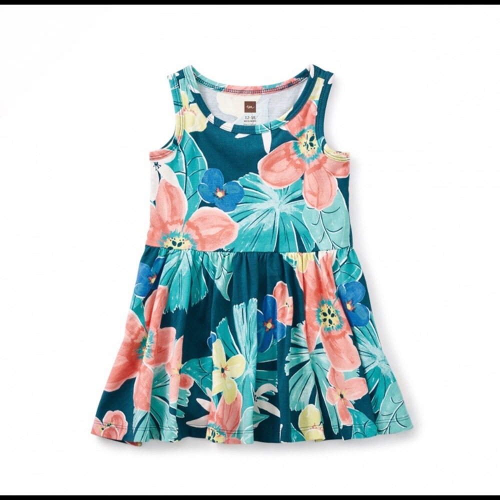 Coral Fern Tank baby dress